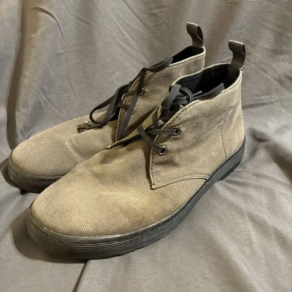 Dr. Martens Mayport Khaki Unisex Hiking Chukka Boots US Size 9 Mens/ 10 Women’s